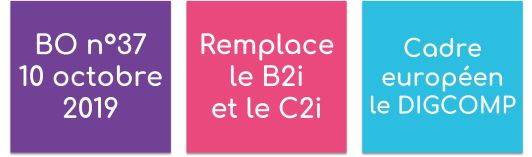 BO n°37 remplace le B2i et le C2i Cadre européen le DIGCOMP