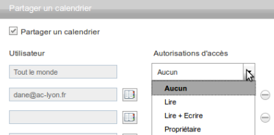 Partager son agenda