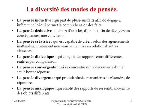 mode de pensée